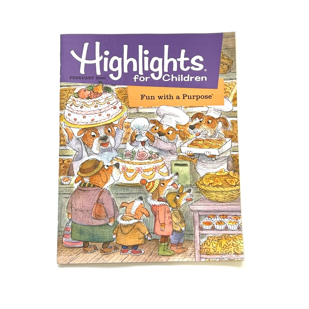 Highlights for Children February 2000 Magazine Work Book